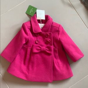 NWT Kate Spade pea coat pink